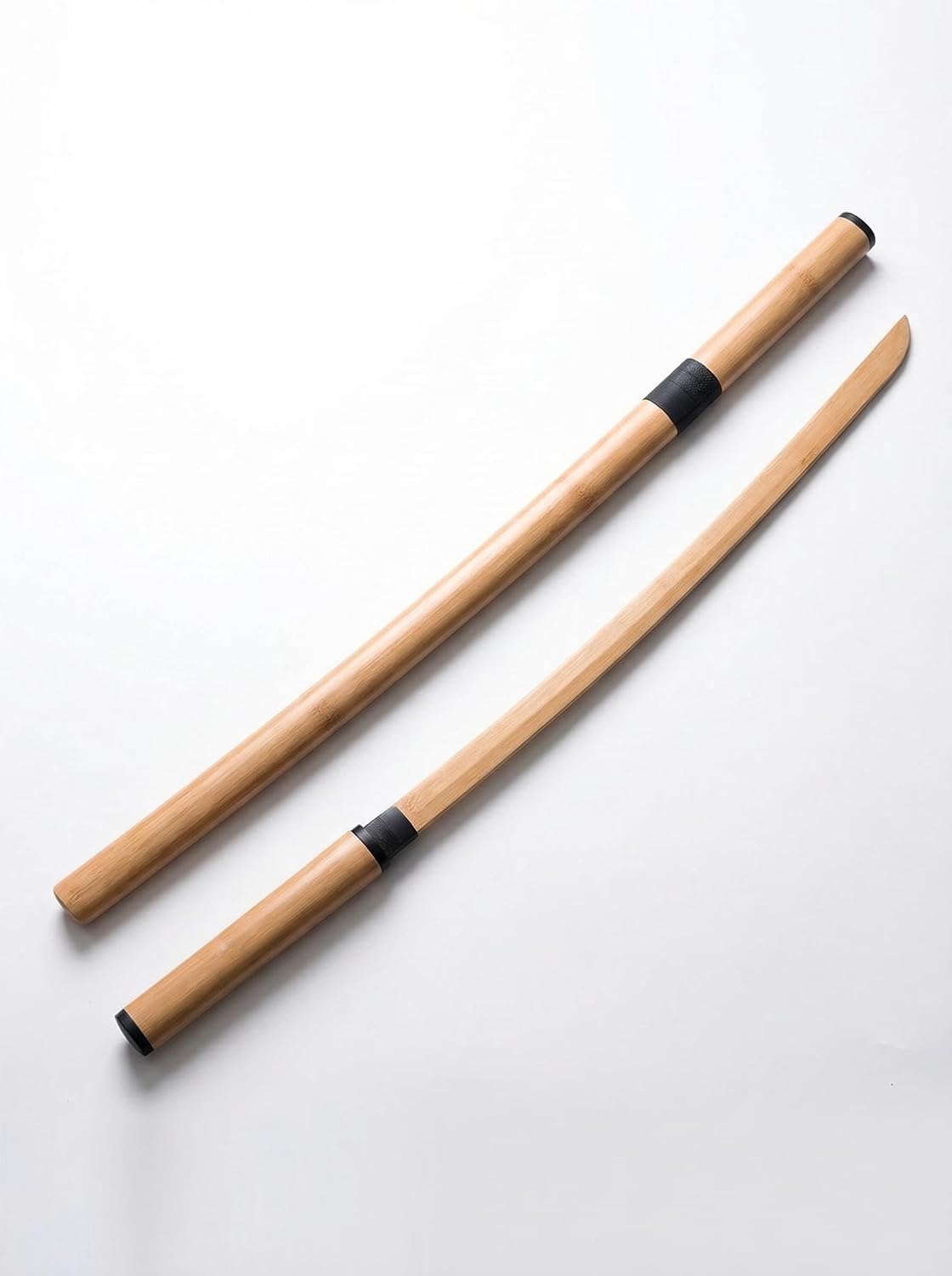 Wooden Sword Bamboo Practice Sword - 40" Cosplay Prop Sword, Martial Arts Training, Anime Prop, Lightweight Sparring