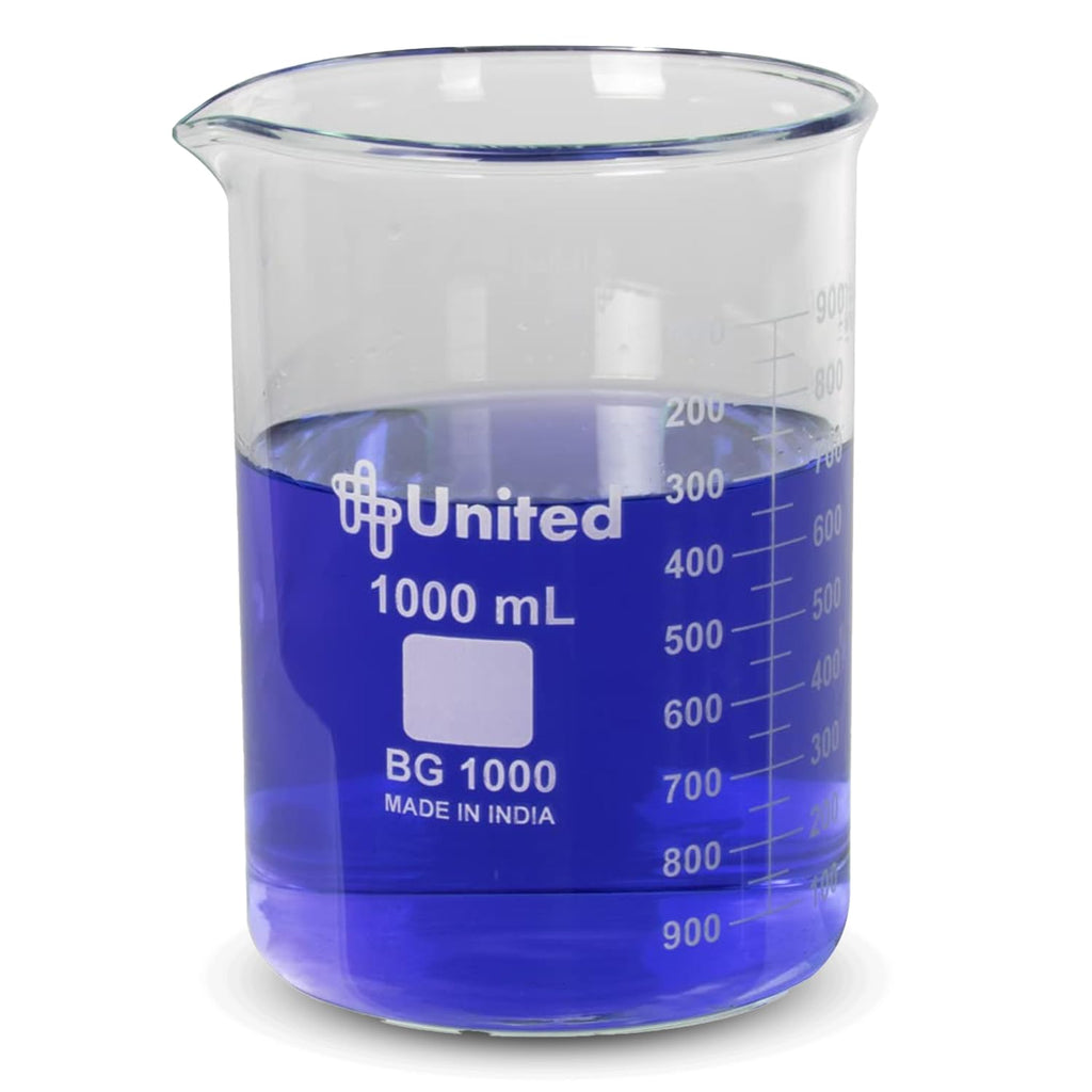 Borosilicate Glass Beaker, 1000ml, Autoclavable, 1 Each