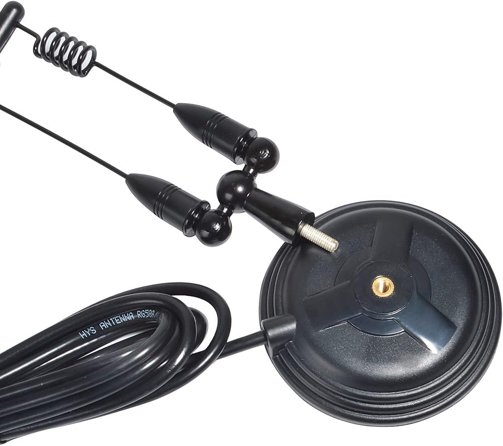 Amateur Dual Band VHF & UHF Magnet Base Mobile Radio Antenna W/PL259 | 3.5inchs Magnetic Mount,for SO239 2m/70cm