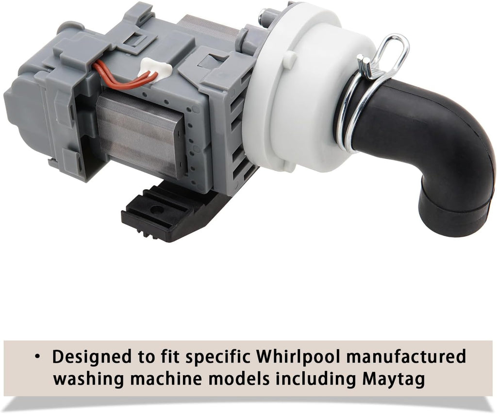 WTW6800WW1 WTW6600SW2 WTW6200VW0 WTW6700TW1 Washer Drain Pump for Whirlpool
