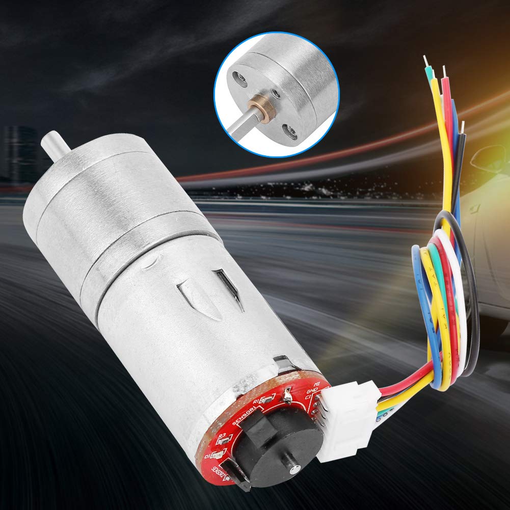 WALFRONT DC Gear Motor Speed Reduction DC Motor, 12V (RPM 60)