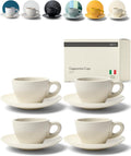 Cappuccino Cups set - 4x 8oz - Thick-walled stoneware cappuccino cup
