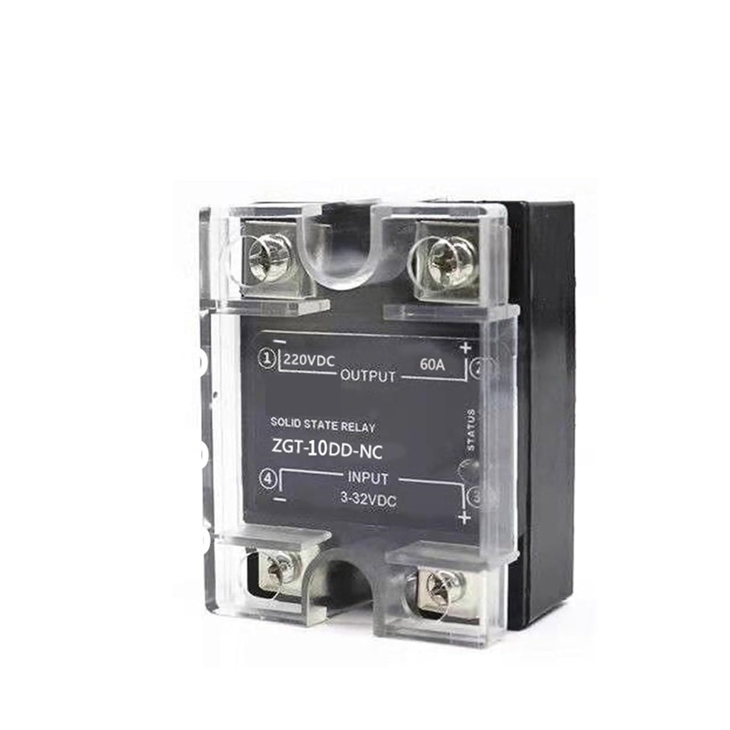 10A 25A 40A DD NC Normally Closed SSR Single Phase DC Control DC Heat Sink SSR-25DD 40DD,Solid State Relay (Size : 10DD)
