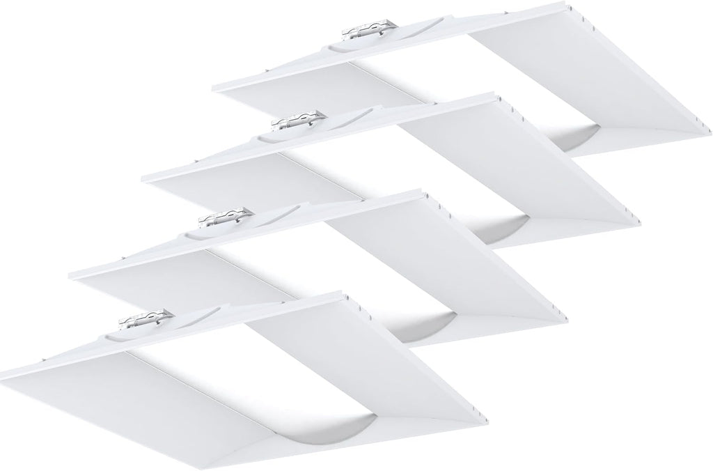 Lithonia Lighting Stack Switch 2x2 LED Troffer Light, Adj Brightness, 4-Pk
