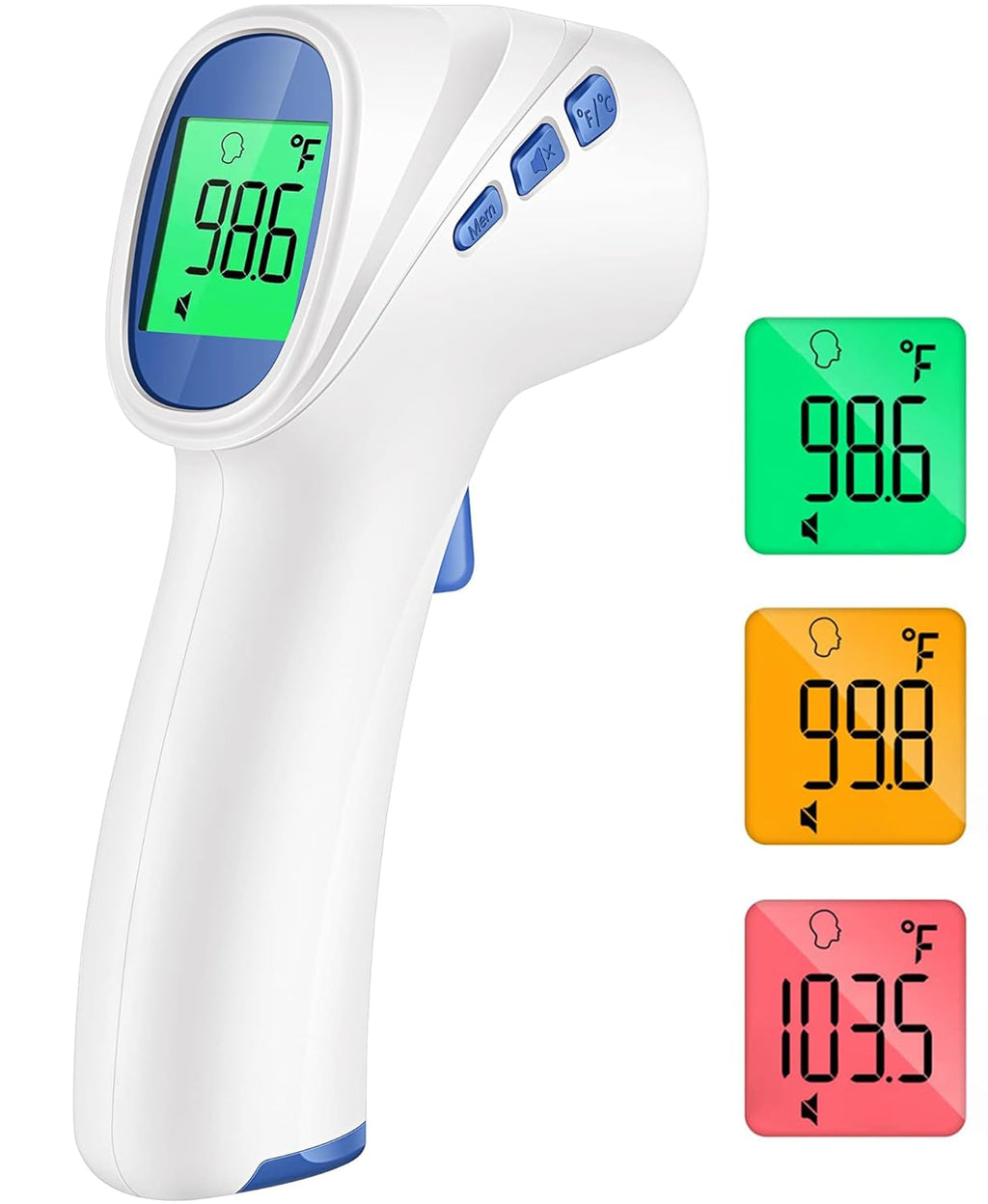 Forehead Thermometer for Adults and Kids, Digital Baby Thermometer with Fever Alarm, Fast Accurate Results, Home