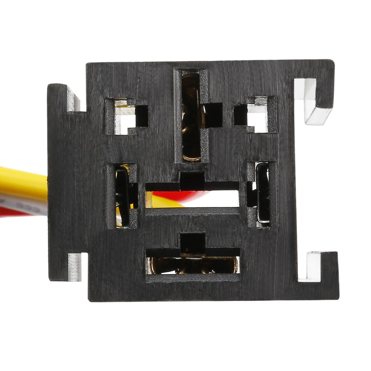 uxcell 5pcs 12V DC 4-Pin 60 70 80Amp SPDT Interlocking Relay Socket Harness Base