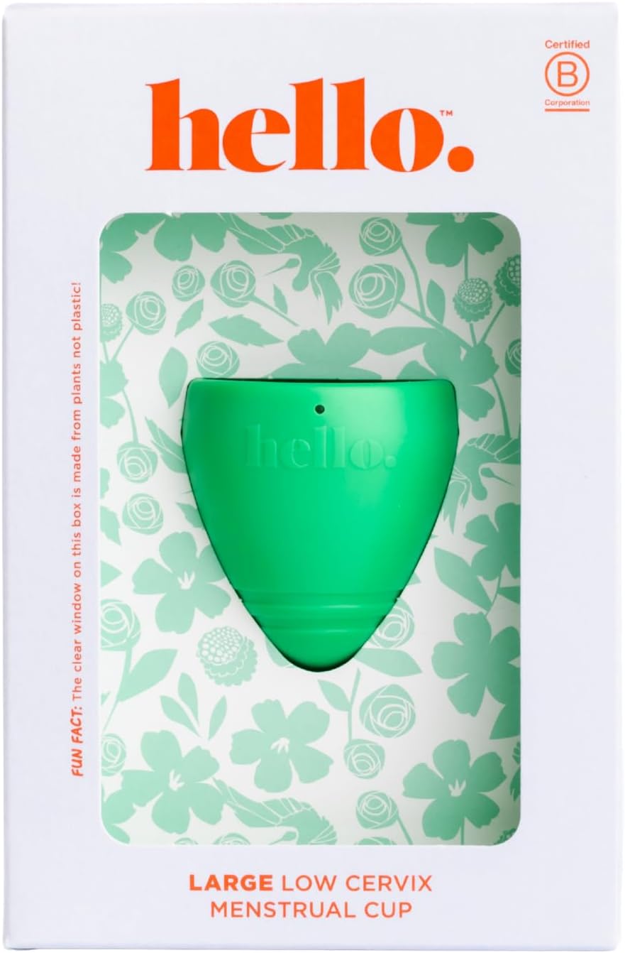 Cup Low Cervix Menstrual Cup | Award Winning Reusable Soft Flexible Alternative to Pads & Tampons | Sustainable