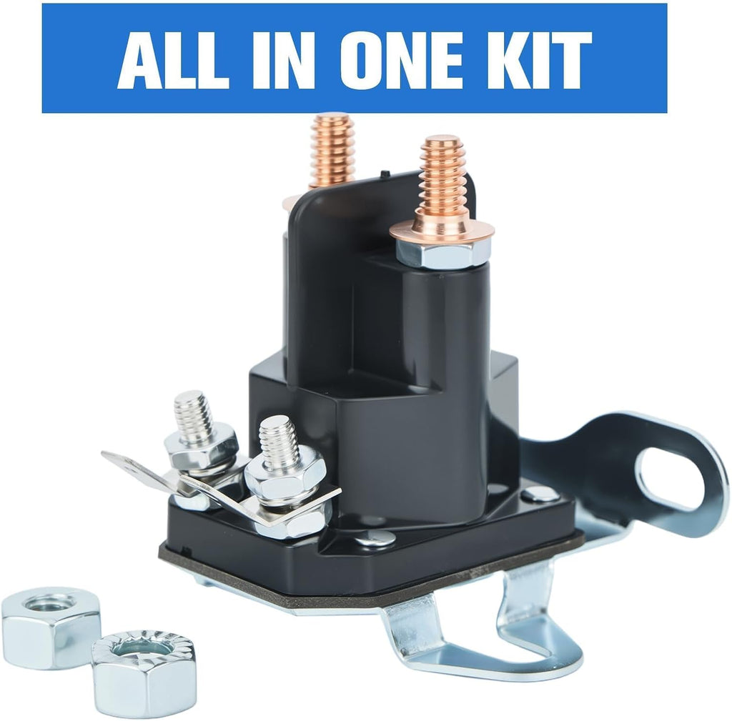 Starter Solenoid 12V Fits H-usqvarna 146154 532146154 Lawn Mower | 4 Post Lawn Tractor Solenoid, Replaces