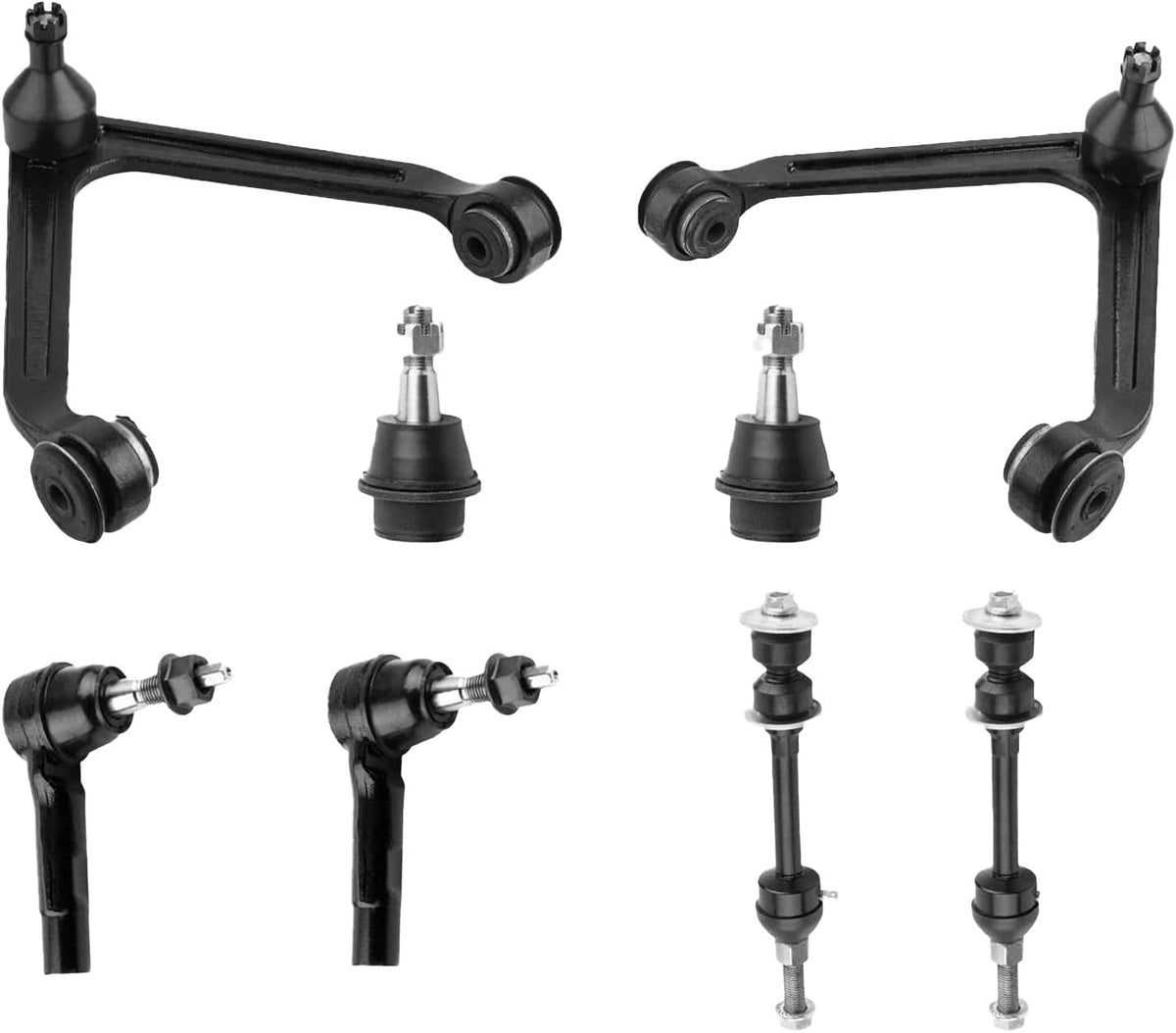 10PCS Front Suspension Control Arm Kit for 2002–2005 Dodge Ram 1500 2WD