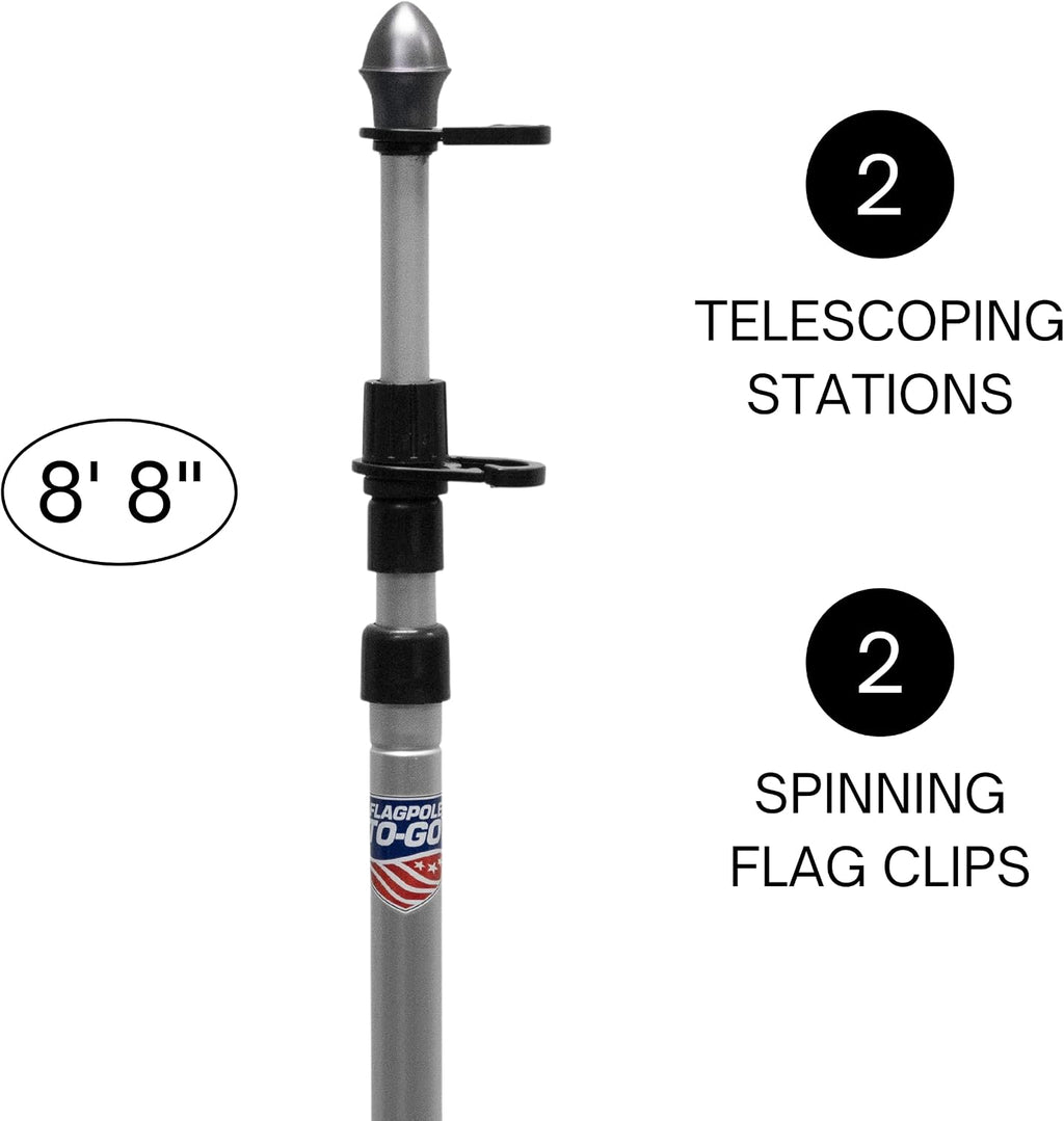 Telescoping Aluminum Portable Flagpole