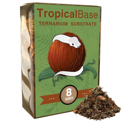 TropicalBase Vivarium Substrate, Bioactive Ready for Your Tropical Snake Habitat, Gecko and Frog Paludarium, Planted