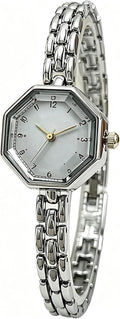 Women Octagonal Wrist Watch Stainless Steel Ladies Dress Quartz Watch | Vintage Gold /Silver Watches for Women Dainty