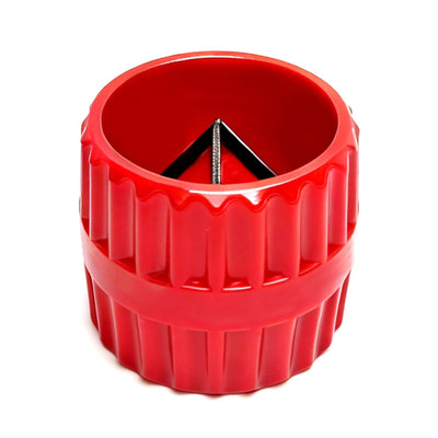 Copper Pipe Deburring Tool 6-Blade Pipe Reamer 3/16" to 1-1/2" | for Copper, PVC, PPR, Brass & Aluminum Pipes