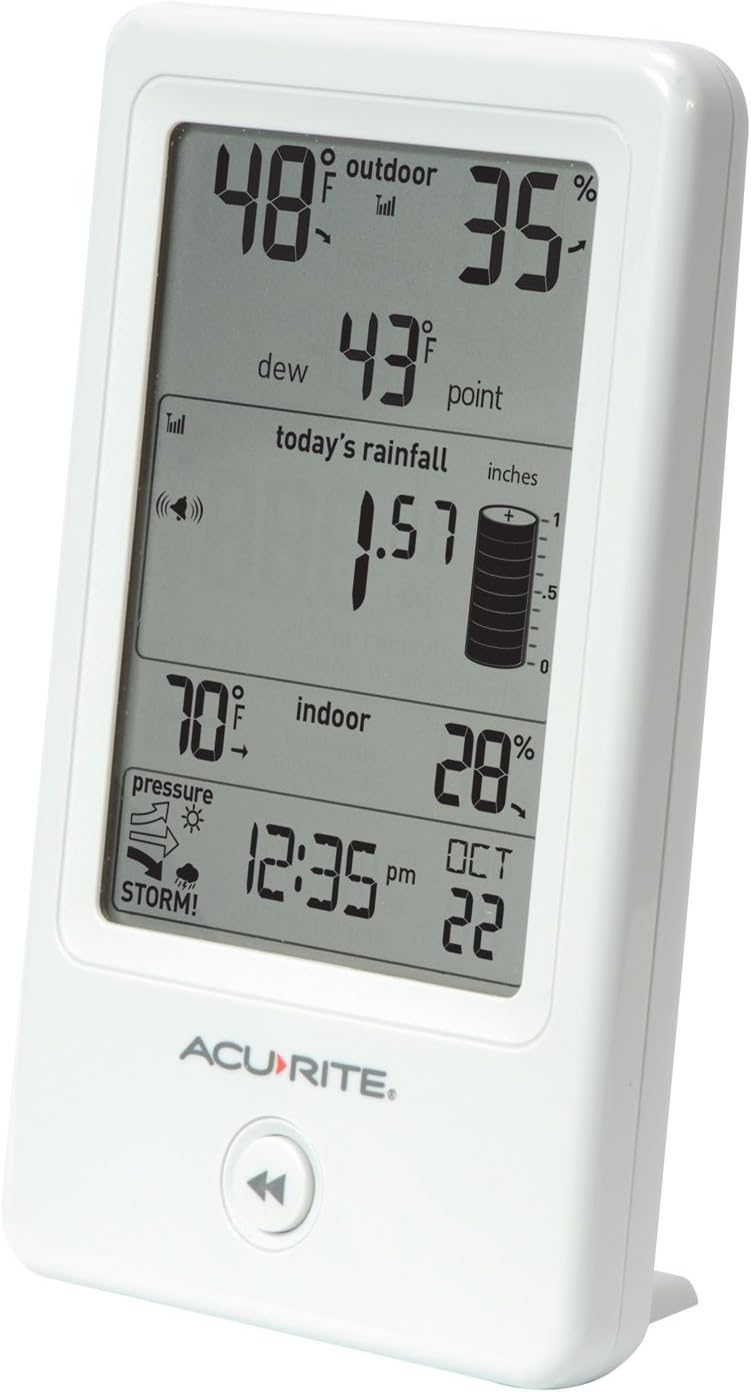 01089M Rain Gauge with Thermometer & Humidity