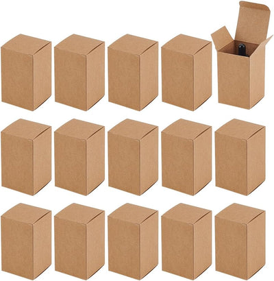30pcs 2x2x3 inch Paper Essential Oil Packing Box, Kraft Paperboard Gift Box Small Packing Boxes Packaging Cases Gift