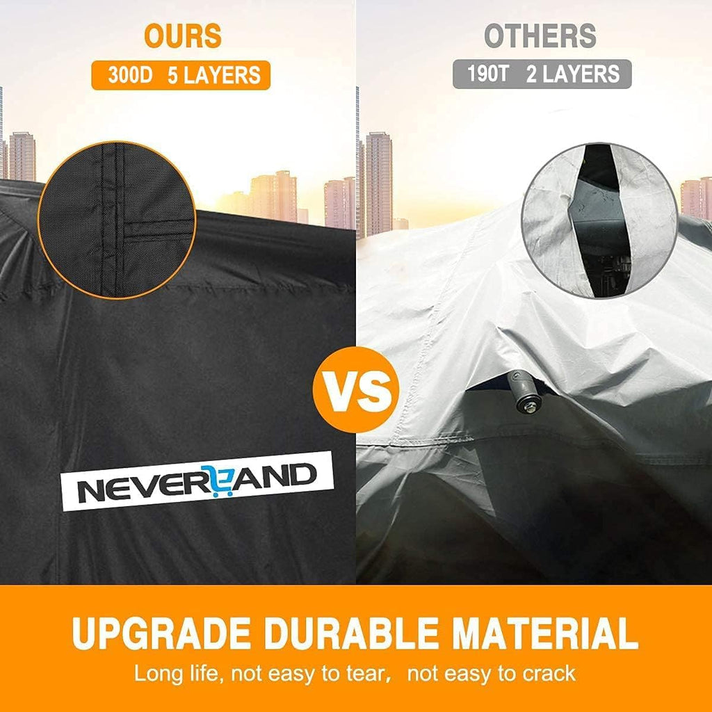 ATV Cover Waterproof Heavy Duty 300D 4 Wheeler Covers Up to 82'' | Outdoor Storage Quad Cover All Weather Protection