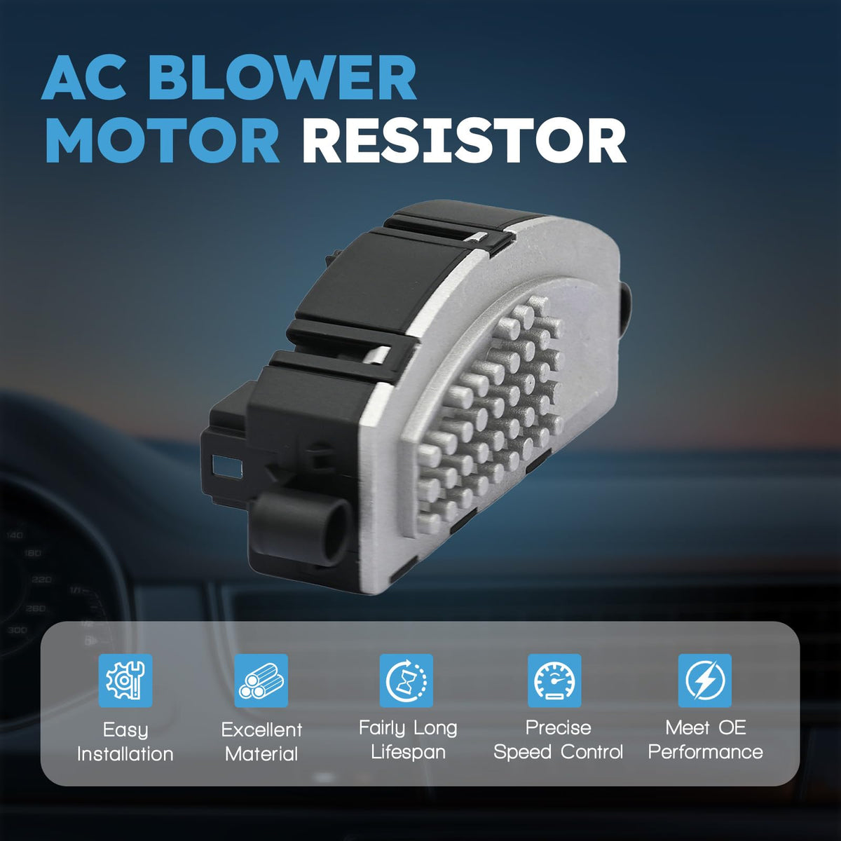 HVAC Blower Motor Resistor for Audi A4 A5 Q5 RS5 S4 8T0820521