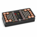 Battery Organizer Storage Case with Tester, Holds 136 Batteries | AA AAA C D 9V & Button Cell Slots Clear Locking Lid