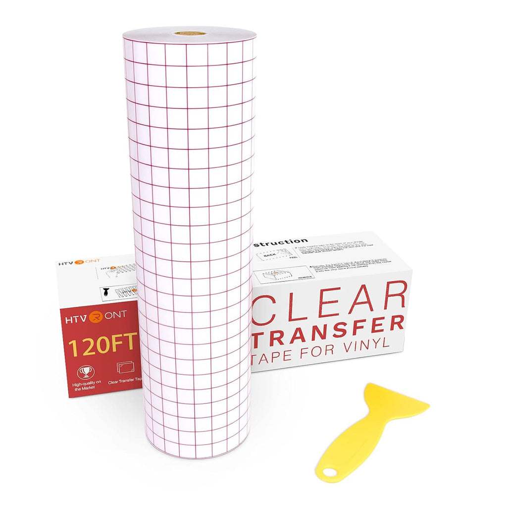 Transfer Tape for Vinyl, 12" X 120 FT, Medium Tack