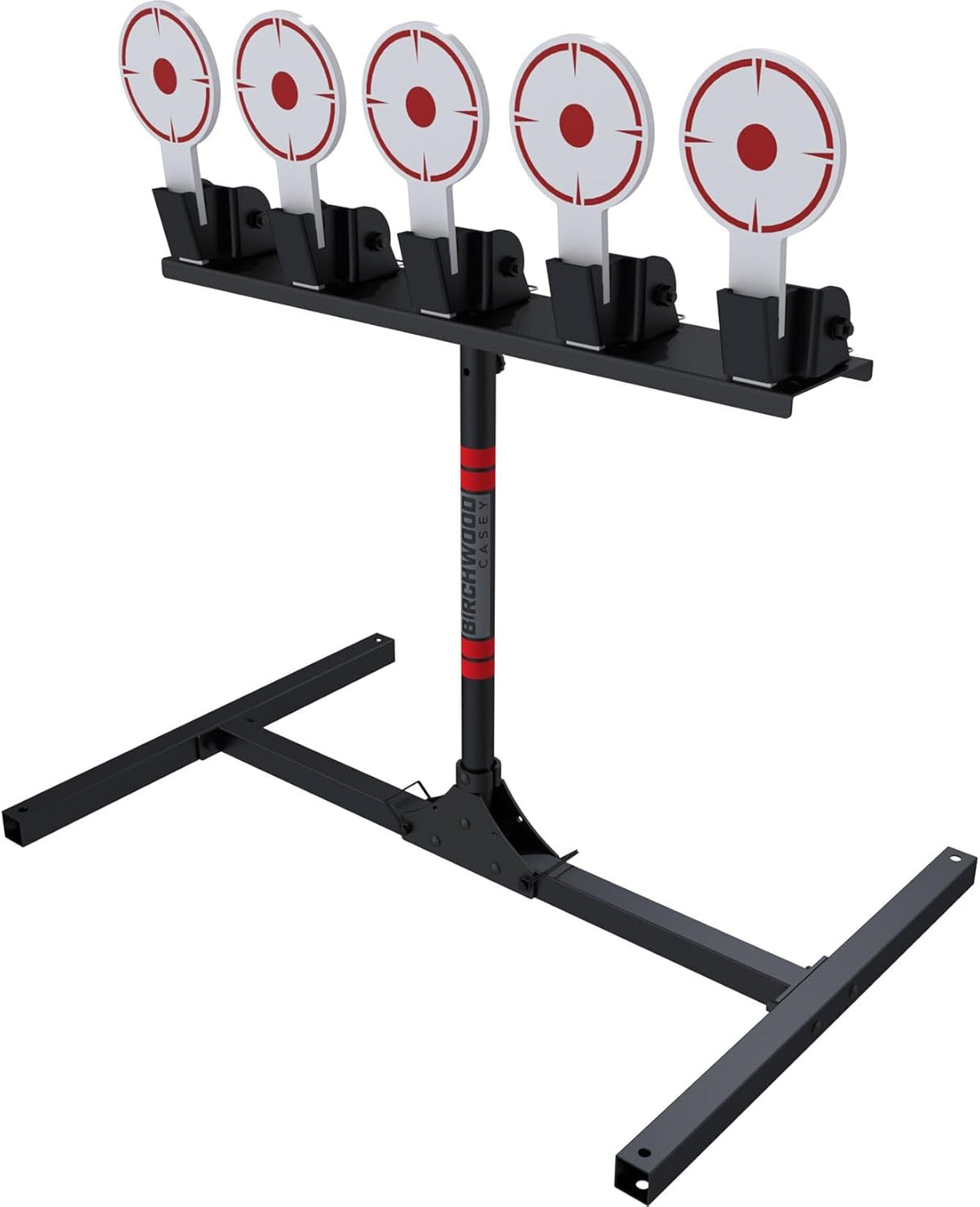 Spring Loaded Self-Resetting Metal Shooting Targets with Plate Rack