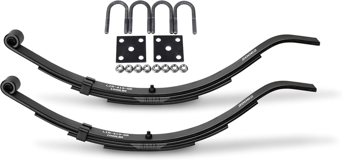 2000lbs Single Trailer Axle Suspension Kit | Leaf Springs & Ubolt Kit