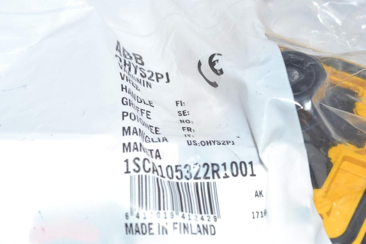 ABB OHYS2PJ Selector Handle, for Use with OT16-32FT Disconnector Switches
