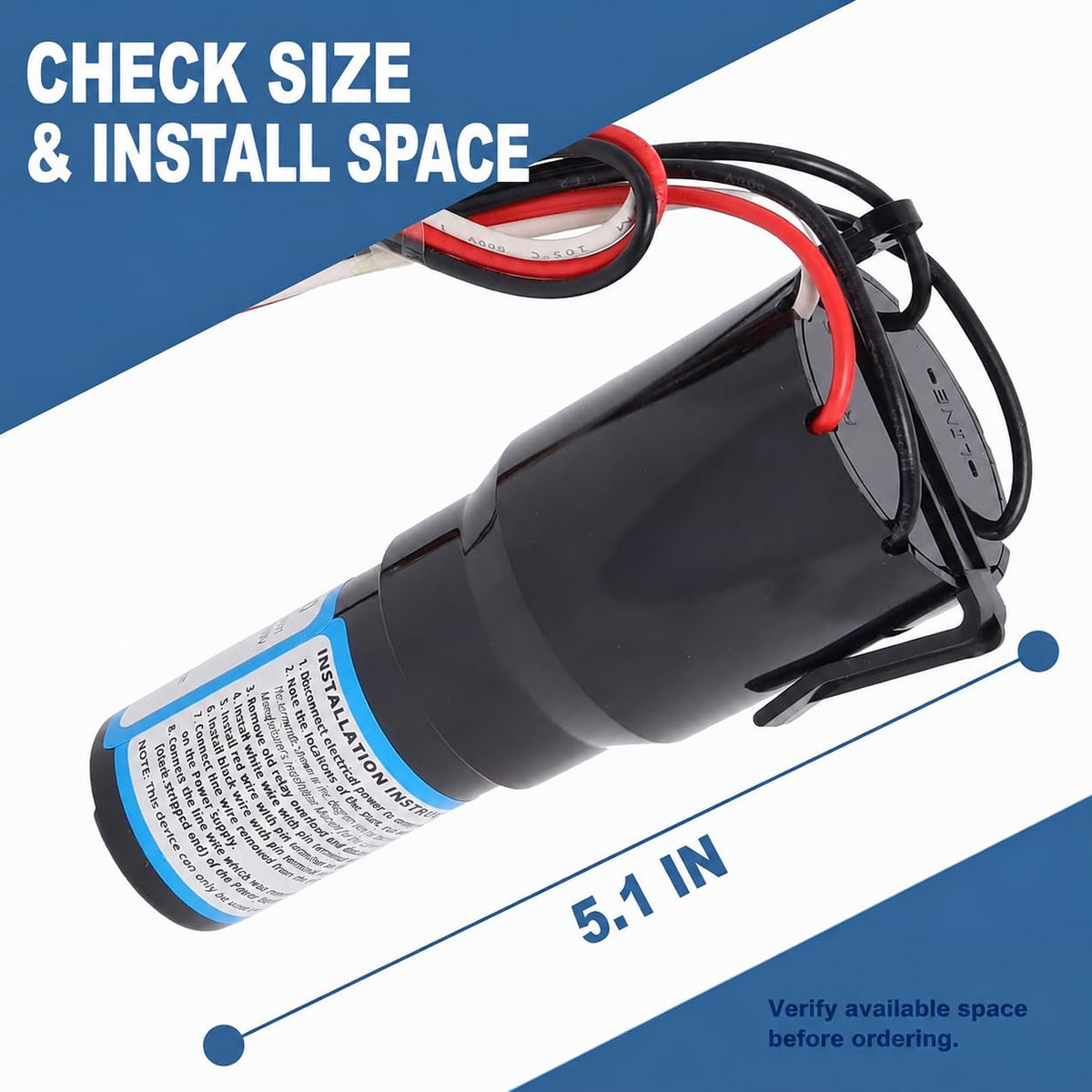 RCO810 3-in-1 Hard Start Kit Compatible with Supco, 2 Pack
