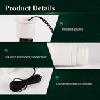 12 Pcs SS2 L-Shape AC Float Switches, 3/4" Adapter, 6ft Wire for HVAC