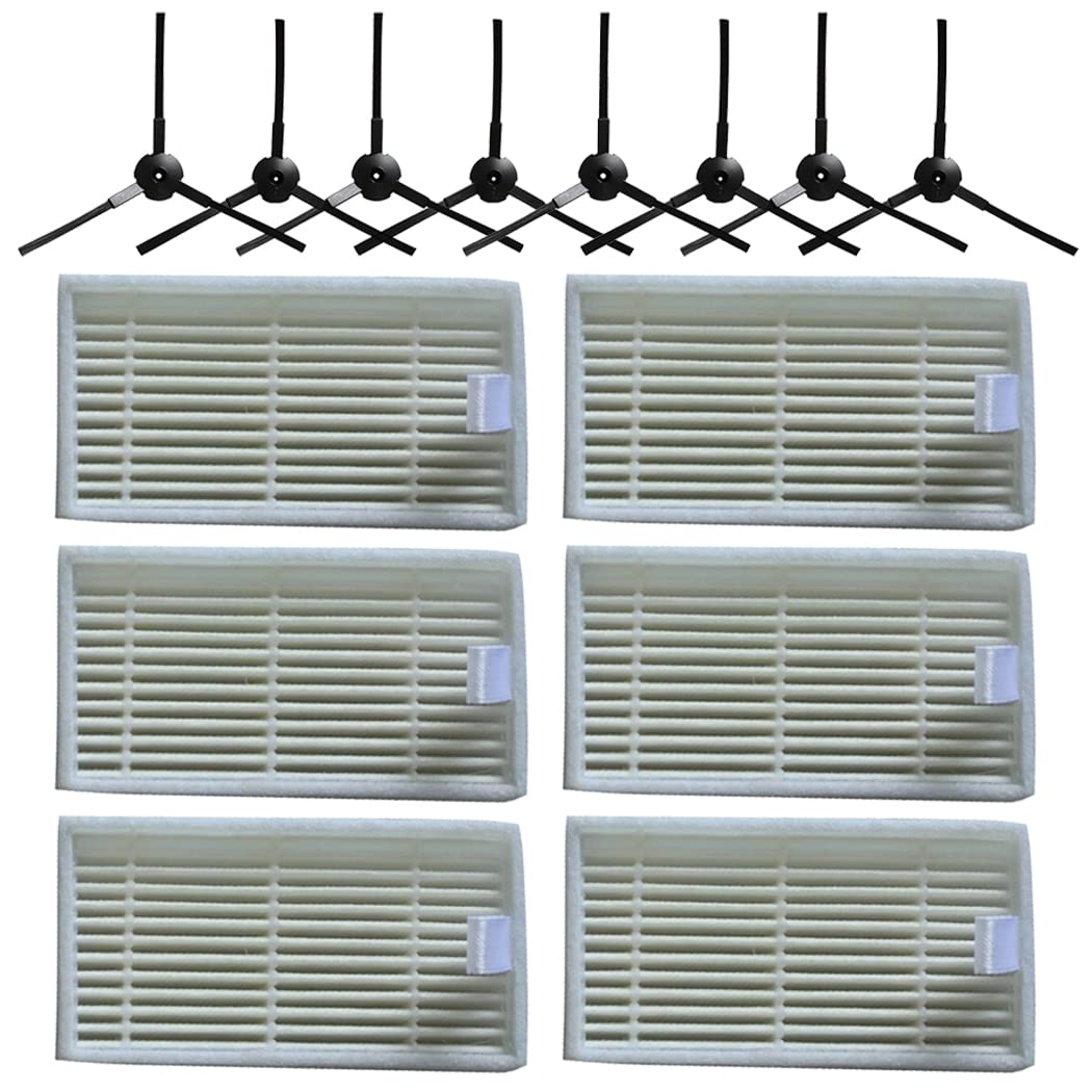 14Pcs Side Brush Filter Replacement For Lidl SilverCrest SSR 3000 A1 Robotic Vacuum Cleaner