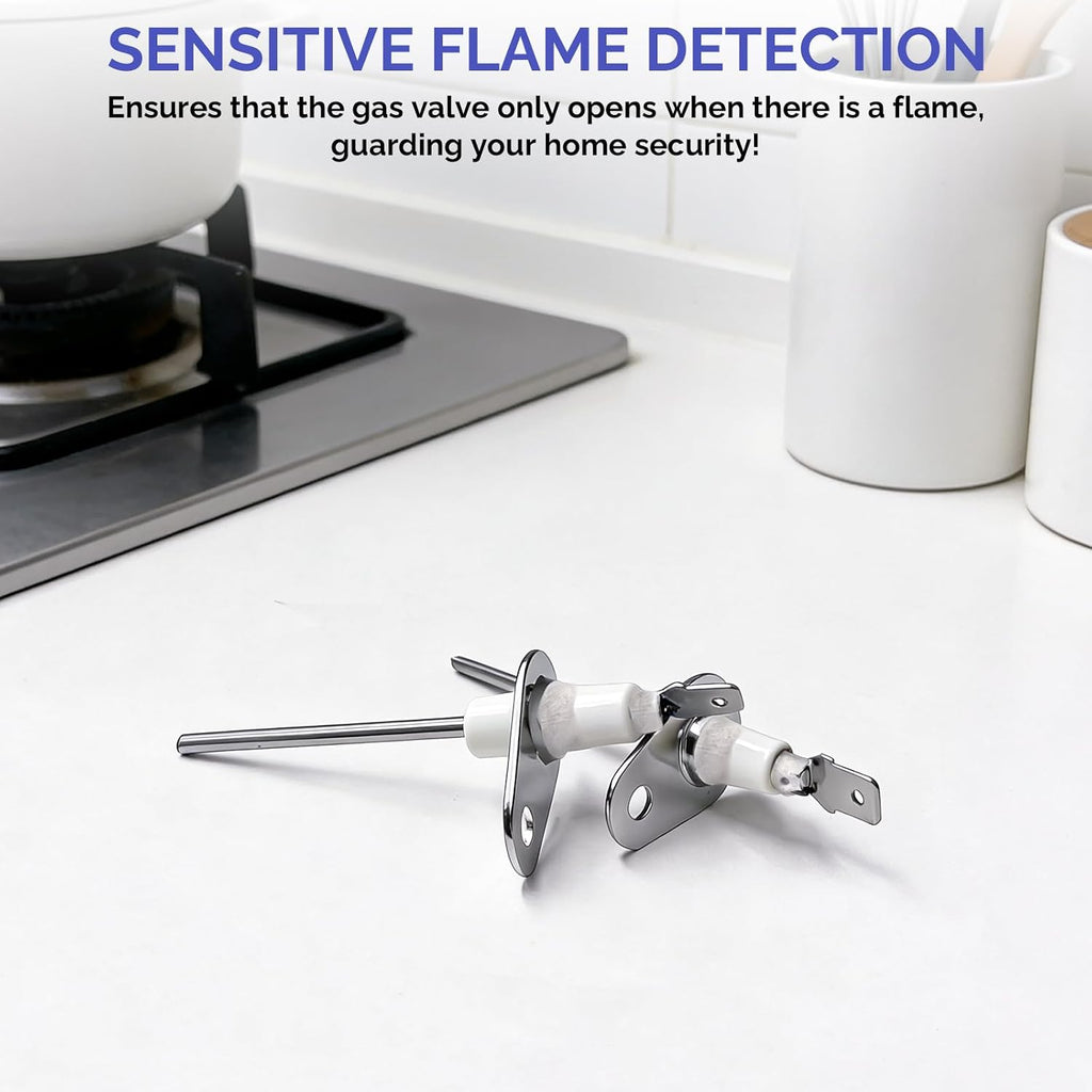 Flame Sensor for Furnace, 2 Pack 0130F00010 Furnace Flame Sensor Replacement Part, Universal Furnace Ignitor Fits York Amana Goodman Flame Sensor, Replaces B1172606 B11726-06 P1257001F 20488501 Etc.