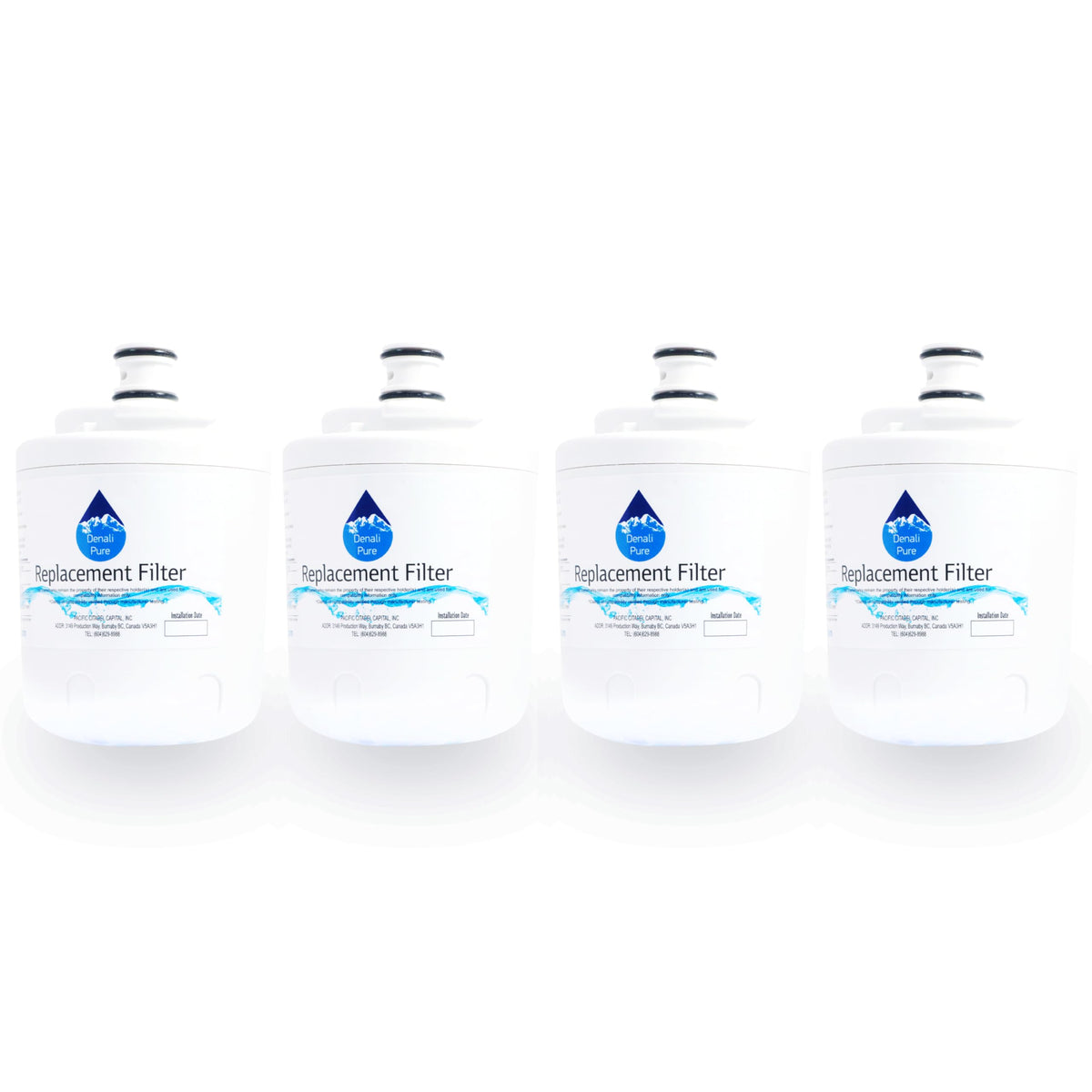 4-Pack Replacement for MZD2766GES Refrigerator Water Filter