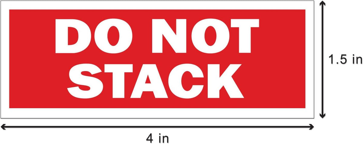 Do Not Stack Labels, 2 x 3 inch, Fluorescent Pink, 600 Count