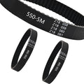 2pcs HTD-5M Rubber Timing Belt 110 Teeth,Closed Loop Rubber Timing Belt,550mm L×15mm W×3.6mm H,5mm Pitch,Suitable for Medium-Sized Heavy-Duty Automation Equipment
