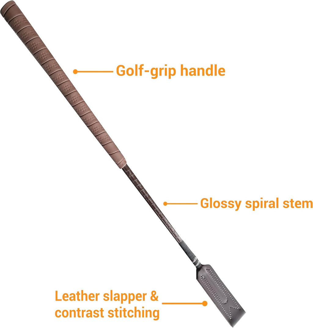 Leather Riding Crop for Horse Riding Show-Jumping Race Whip Equestrian