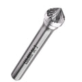 LU&MN SK-3 Tungsten Carbide Burr, 3/8" Head, 1/4" Shank, 1 Pc