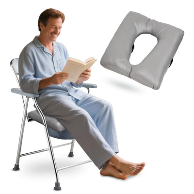 ZXMOBY Bedside Commode Cushion, Universal Fit, Patient Soft Seat Pad Cover Toilet Seat, Portable Padded, for