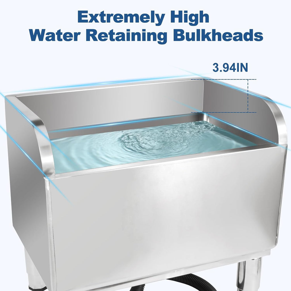 23 4/6in Stainless Steel Floor Mop Sink with Detachable Mop