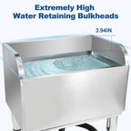 23 4/6in Stainless Steel Floor Mop Sink with Detachable Mop