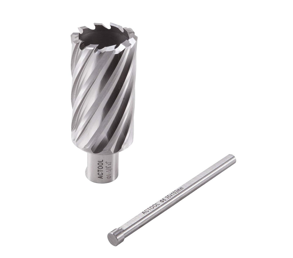 1-3/8" Diameter × 2" Depth of Cut HSS ANNULAR Cutter with 3/4'' Weldon Shank