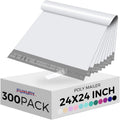 300Pcs Large Poly Mailers 24x24'', Bulk Shipping Bags for Clothing