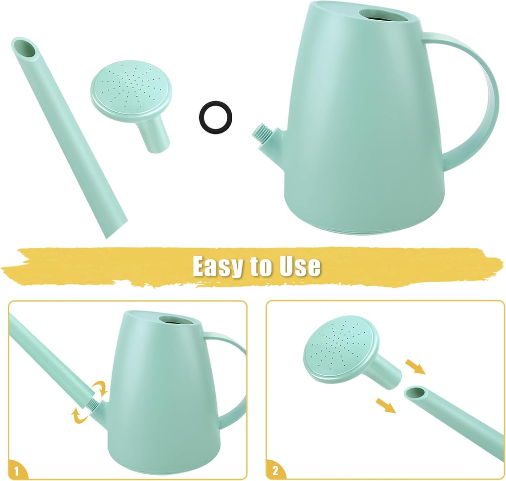 Watering Can for Indoor and Outdoor Plants - Long Spout Water Can for Garden, Flower, House Plants - 1.8L/1/2 Gallon