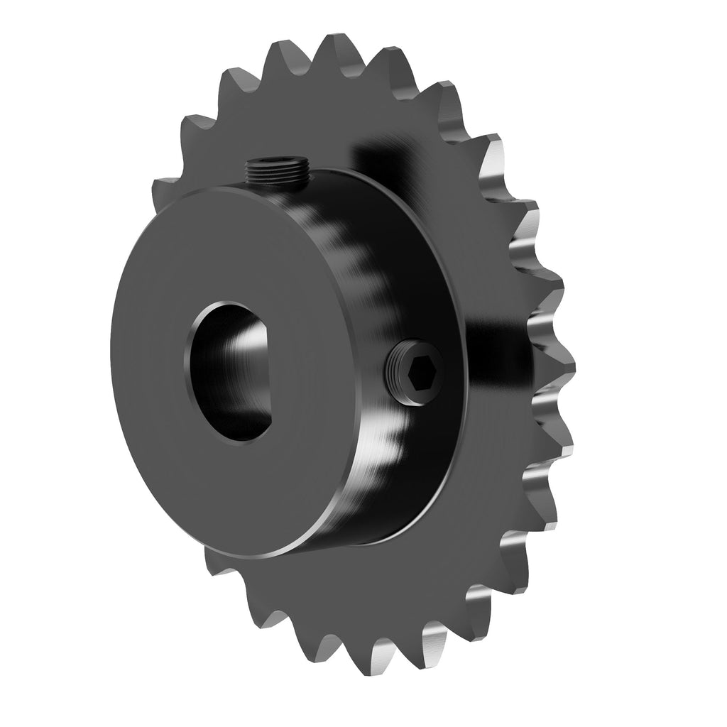 FOCMKEAS 25 Tooth Roller Chain Sprocket, 25 Chain, 8x7mm D Bore