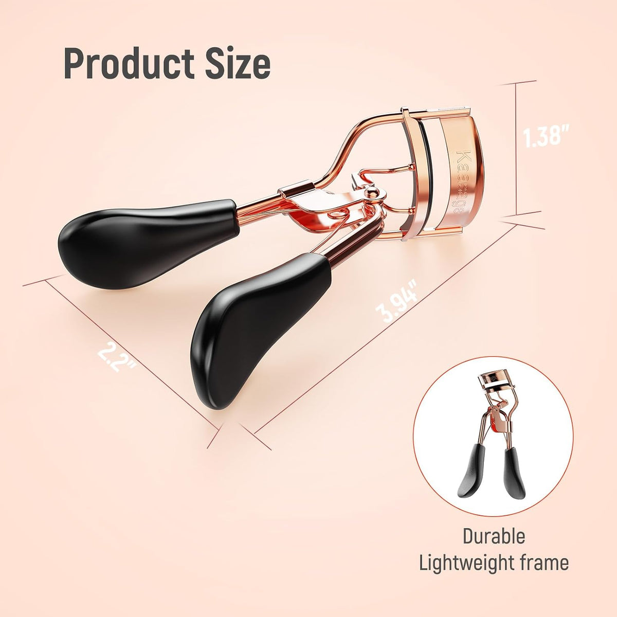 Eyelash Curler, Professional Stainless Steel Makeup Eyelash Tool