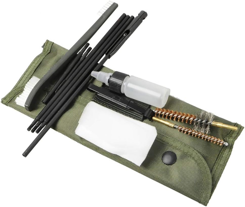 Funpower Rifle Gun Cleaning Kit Set Pistol Brushes Cleaner for 5.56mm .223 22LR .22 Cal
