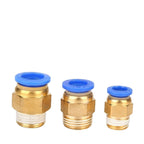 5PCS White Black Thread Quick Connector PC8-02 External Thread Quick Connector Straight air Pipe Connector(PC8-02)