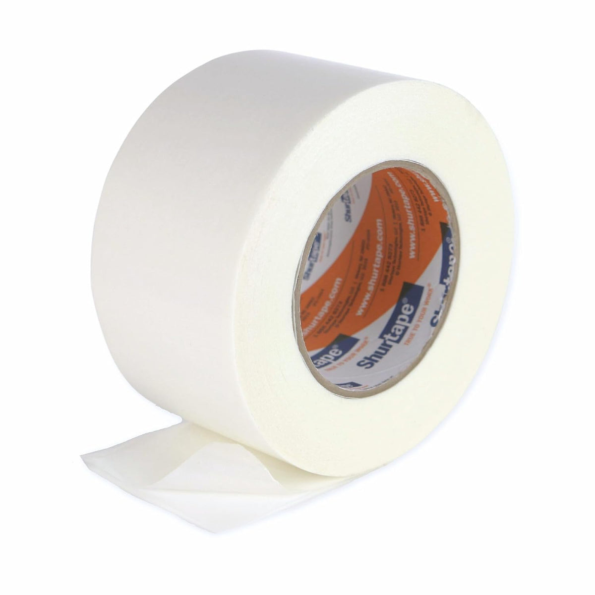 Shurtape Double-Sided Non-Woven Tissue Tape, 1 in. x 55 yds. (White)