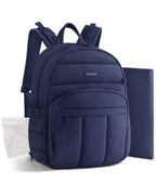 Baby Diaper Bag with Waterproof Pad, Navy