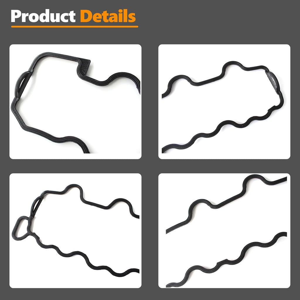 AUCERAMIC VS50842R Engine Valve Cover Gasket Set Fit for Mercedes-Benz C43 AMG C55 AMG CLK430 CLK 500 CLS500 CLS55 AMG E430 E55 AMG E500 G500 G55 AMG ML430 ML500 S430 S500 S55 AMG CL500 CL55 AMG