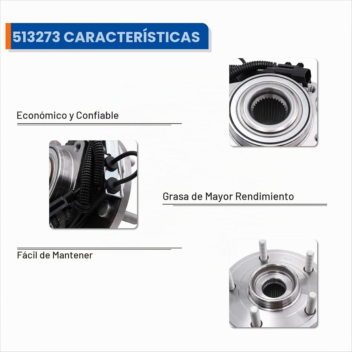 PAROD 2PCS 513273 Front Wheel Hub Assembly for 08-16 Chrysler Town Country