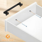 20 Pack Matte Black Kitchen Cabinet Pulls 6.3 Inch (160mm) Hole Centers Cabinet Pulls for Cabinets Cupboard Handles